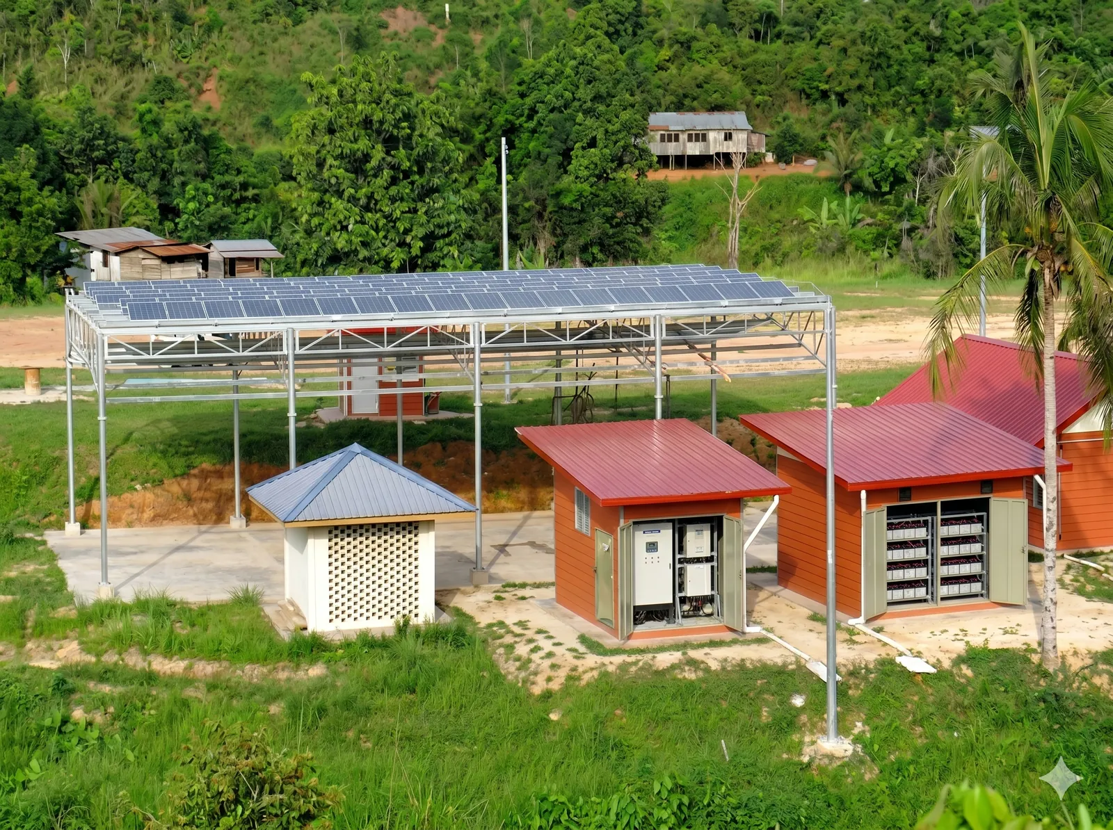 Off-grid solar installation